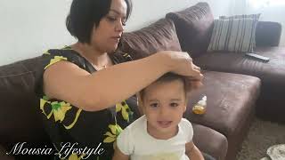 كيف استرجعت صحة شعريروتين مع اولادي❤️comment j’ai récupéré mes cheveux routine avec mes enfants 👧 [upl. by Fernand181]