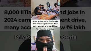 IITIans Cant Get Placements And Now Private College Students Are Panicking 😱 [upl. by Treiber]