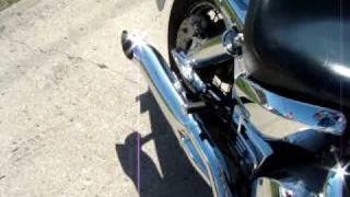 2006 Honda VTX 1300 Hard Krome Sideburner Exhaust [upl. by Allets]