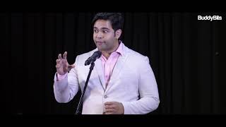 Hindi vs English  Standup Comedy by DrJagdish Chaturvedi  Starting Troubles  BuddyBits [upl. by Anayeek752]