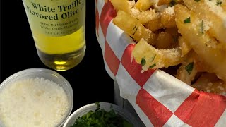 How To Make Truffle Fries truffle fries grated parmesancheese parsley salt [upl. by Valina]