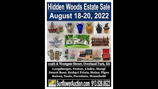 Hidden Woods Estate Sale Preview  August 1820 2022  Overland Park KS [upl. by Krantz]