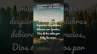 AGRADECE a Dios TODOS los días 🙏😌 agradecimiento gracias Dios reflexionescristianas reflexiones [upl. by Juanita]