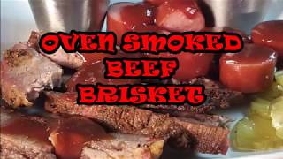 OVEN SMOKED BRISKET [upl. by Yrrag454]