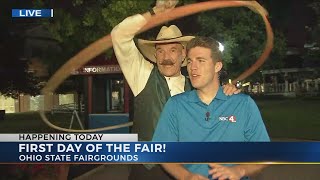 Matt Edwards meets T Texas Terry at the Ohio State Fair [upl. by Ecadnac476]