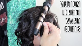 How to Use a Curling Wand on Medium Length Hair [upl. by Eolhc]