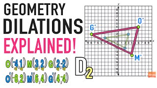 Dilations Geometry Transformations Explained [upl. by Aihsenot]