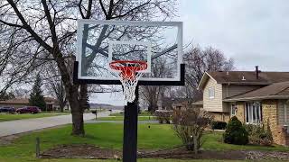 Slam Dunk Hoops  Adjustable InGround Basketball Hoop [upl. by Knighton]