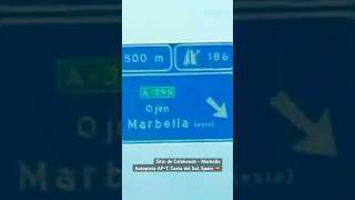 Sitio de Calahonda to Marbella Autopista AP7 Costa del Sol Spain 🇪🇸 [upl. by Wilber]