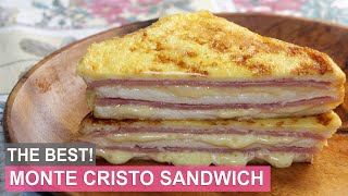 EASY MONTE CRISTO SANDWICH  HUNGRY MOM COOKING [upl. by Arihsan762]