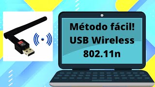 Instalar USBWIRELESS 80211n [upl. by Eirameinna]