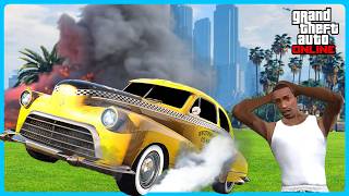 GTA 5 Online  Extreme Crazy Taxi Funny Moments How To Taxi Gta Online [upl. by Ardnazil28]