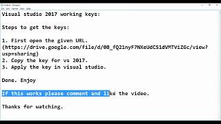 Visual Studio 2017 Prokey100АктивацияКлючи [upl. by Ahsas969]