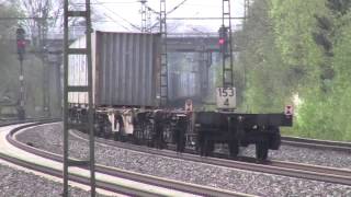 Bahnstrecke BremenOsnabrück Langer Containerzug durchfährt Lemförde [upl. by Lamdin726]