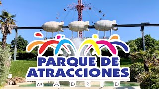 4K PARQUE DE ATRACCIONES DE MADRID 2024 [upl. by Akoyin]