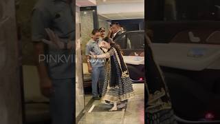 Karisma Kapoor ALMOST FELL While Arriving For Aadar Jains Roka 😱  shorts wedding bollywood [upl. by Leno]