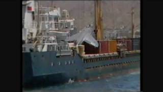 Emergency Landing on Cargo Ship by Sea Harrier [upl. by Sitruc423]