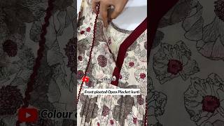 New pleated kurti design 👆shorts fashion kurtidesign sewing [upl. by Inalaeham804]