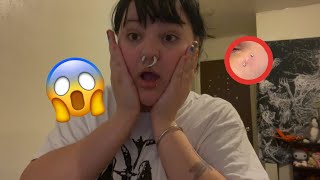 Piercing my antieyebrow😱😱🔥 [upl. by Aurelea]