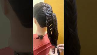 Beautiful braided hairstylehairstylehairtutorialhairtipsandtricksviralshorttrendingshorts [upl. by Eziechiele]