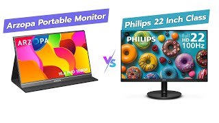 🌟 Laptop Monitor Showdown ARZOPA vs PHILIPS 🎮💻 [upl. by Aihseuqram229]