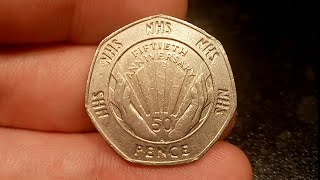 Is the 1998 50th Anniversary of the NHS 50P Worth Anything [upl. by Mirna]