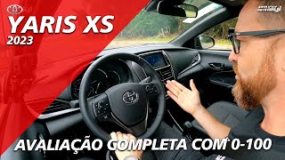 NOVO TOYOTA YARIS XS 2023  Avaliação Completa com 0100 [upl. by Lemak8]