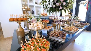 Wedding Appetizer Buffet Table  002  The Best wedding buffet table decorating ideas [upl. by Hsakiv]