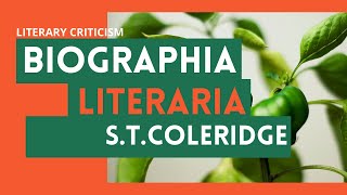 Biographia Literaria by STColeridge  Literary Criticism  Summary in Tamil [upl. by Dihahs406]