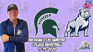 Michigan State vs Samford 111924 Free College Basketball Picks and Predictions  NCAAB Pick [upl. by Betty]