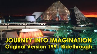 Journey Into Imagination  Full Original Ride with Figment from 1991 EPCOT Walt Disney World [upl. by Notgnilliw223]