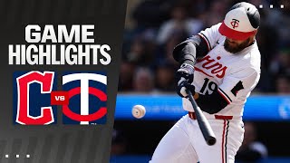 Guardians vs Twins Game Highlights 4424  MLB Highlights [upl. by Moshe463]