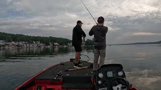 Conesus Lake New York bass fishing 822024 [upl. by Ahsaetal]