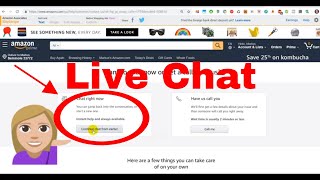 How to Contact Amazon Through Chat Live Chat Amazoncom 2019 [upl. by Ydok]