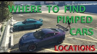 Where to find pimped cars in Gta V Story Mode Locations [upl. by Auhesoj]