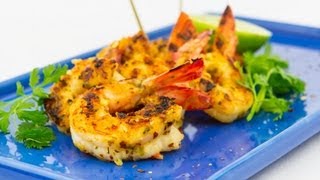 Thai Grilled Prawns 4 Ingredients Mains Cooking with Kim [upl. by Reltuc405]