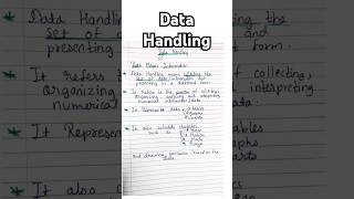 What is Data Handling✨MathematicsBasic Data Handling shortvideoshortsdata datahandlingtable [upl. by Debbra]