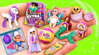 Miniature Toys for Dolls  30 DIYs for LOL OMG [upl. by Amrac93]