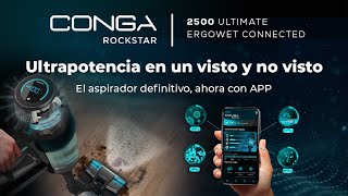 Aspirador vertical Conga Rockstar 2500 Ultimate ErgoWet Connected [upl. by Cower]