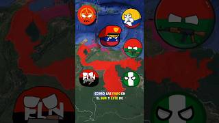 VENEZUELA DIVIDIDA countryballs paises historia venezuela guerra [upl. by Kilby]