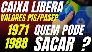 Aposentados Caixa Libera Valores de PIS e PASEP  Veja Quem Tem Direito Ao Saque [upl. by Colwin]