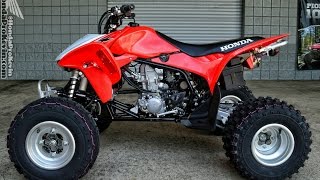 2014 Honda TRX450R Race  Sport ATV  Quad WalkAround Video TRX450ER [upl. by Lucius]