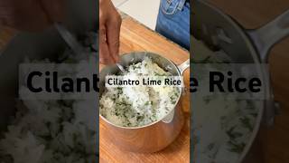 🌿🍚 Cilantro Lime Rice  The perfect side for any weeknight dinner easyrecipe weeknightdinners [upl. by Eelrebmik]