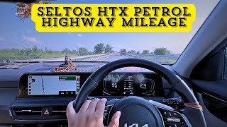 KIA Seltos htx 15 na petrol mileage  seltos htx petrol mileage on highways [upl. by Yrrat516]