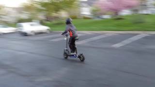 12 year old kid doing 35KPH on a 1000W Electric Scooter [upl. by Eissehc]