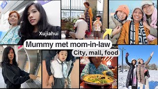 Mummy went to meet motherinlaw I Metro city mall Shanghai I Odin made vegan dish [upl. by Hourigan345]