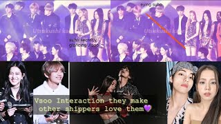 JISOO AND V MOMENTSINTERACTION GOT INTO MY VEIN [upl. by Alanson]