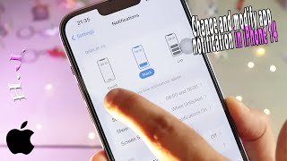 Change and modify app notification on iPhone 14 [upl. by Dix]