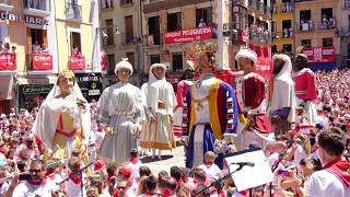 Gigantes de Pamplona Iruñea Despedida 14 Julio Kepa Junkera San Fermín Tierra de Gigantes [upl. by Walther]