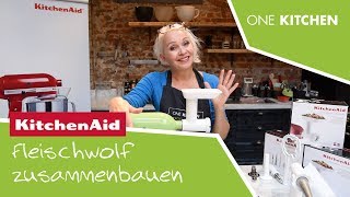 KitchenAid Fleischwolf  Teil 1 So wird der Fleischwolf zusammengebaut  by One Kitchen [upl. by Eitsym]